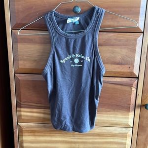 Princess Polly graphic tank top size 4 brown